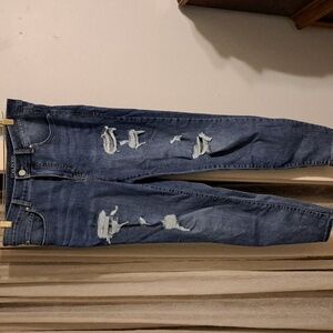 Maurices Everflex high rise distressed jeans 14